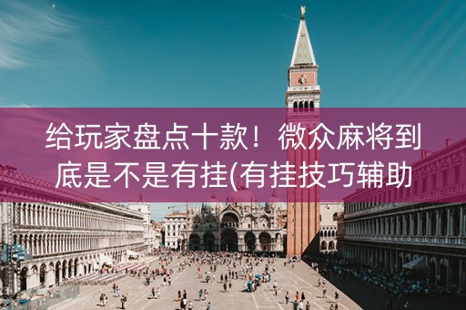 给玩家盘点十款！微众麻将到底是不是有挂(有挂技巧辅助器)