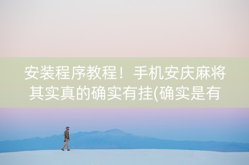 安装程序教程！手机安庆麻将其实真的确实有挂(确实是有挂)