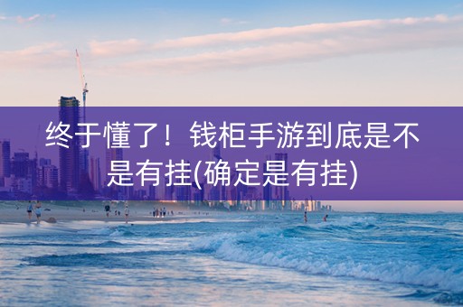 终于懂了！钱柜手游到底是不是有挂(确定是有挂)