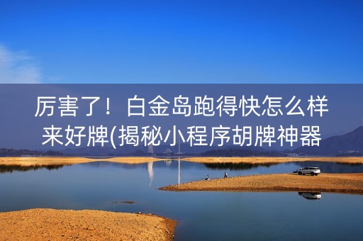 厉害了！白金岛跑得快怎么样来好牌(揭秘小程序胡牌神器)