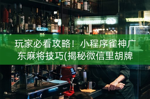 玩家必看攻略！小程序雀神广东麻将技巧(揭秘微信里胡牌技巧)