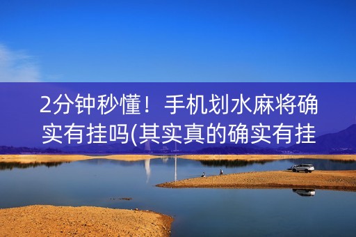 2分钟秒懂！手机划水麻将确实有挂吗(其实真的确实有挂)