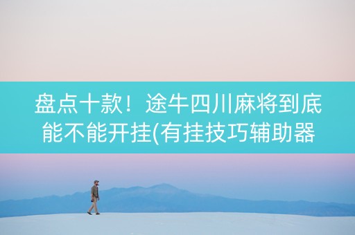 盘点十款！途牛四川麻将到底能不能开挂(有挂技巧辅助器)