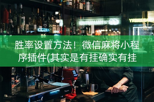 胜率设置方法！微信麻将小程序插件(其实是有挂确实有挂)