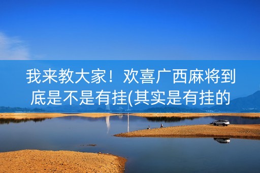 我来教大家！欢喜广西麻将到底是不是有挂(其实是有挂的)