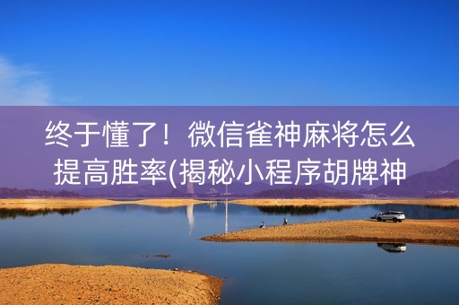 终于懂了！微信雀神麻将怎么提高胜率(揭秘小程序胡牌神器)
