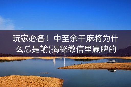 玩家必备！中至余干麻将为什么总是输(揭秘微信里赢牌的技巧)