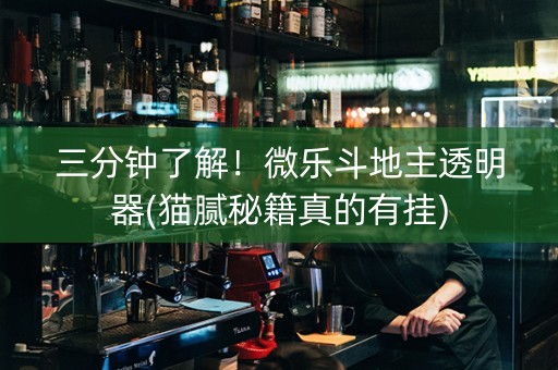 三分钟了解！微乐斗地主透明器(猫腻秘籍真的有挂)