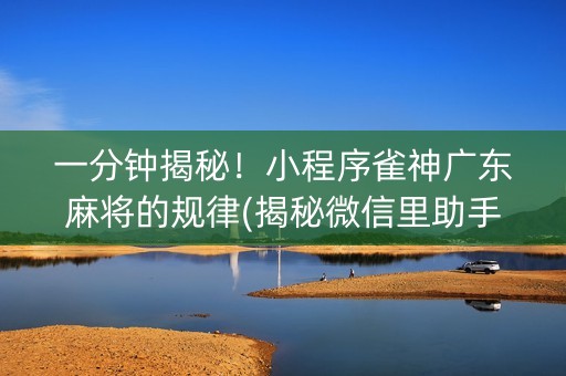 一分钟揭秘！小程序雀神广东麻将的规律(揭秘微信里助手软件)