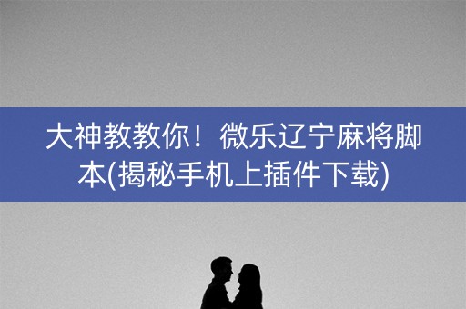 大神教教你！微乐辽宁麻将脚本(揭秘手机上插件下载)