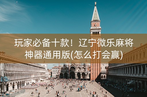 玩家必备十款！辽宁微乐麻将神器通用版(怎么打会赢)