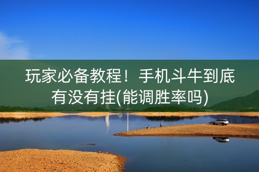 玩家必备教程！手机斗牛到底有没有挂(能调胜率吗)