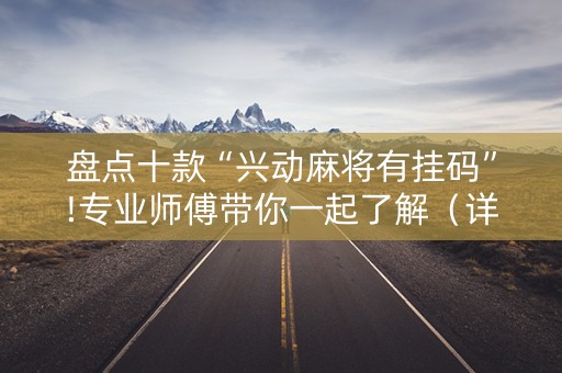 盘点十款“兴动麻将有挂码”!专业师傅带你一起了解（详细教程）-知乎