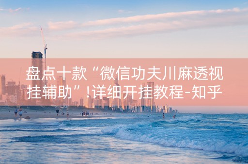 盘点十款“微信功夫川麻透视挂辅助”!详细开挂教程-知乎