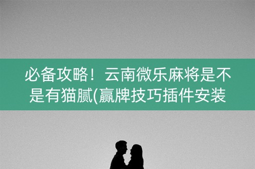 必备攻略！云南微乐麻将是不是有猫腻(赢牌技巧插件安装)