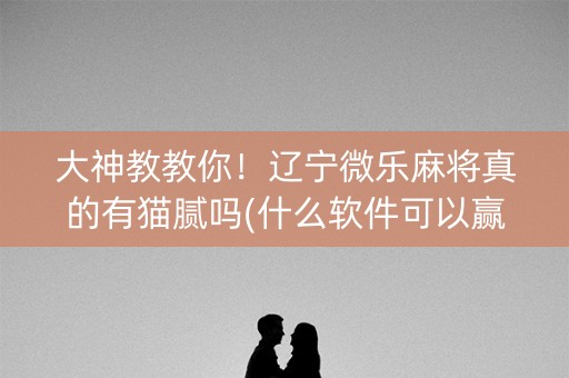大神教教你！辽宁微乐麻将真的有猫腻吗(什么软件可以赢)
