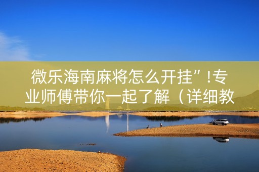 微乐海南麻将怎么开挂”!专业师傅带你一起了解（详细教程）-知乎