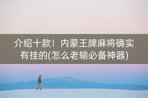 介绍十款！内蒙王牌麻将确实有挂的(怎么老输必备神器)