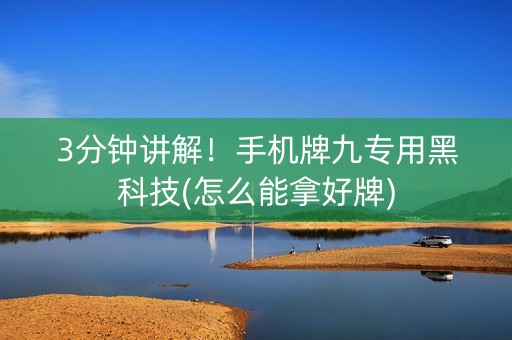 3分钟讲解！手机牌九专用黑科技(怎么能拿好牌)