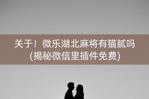 关于！微乐湖北麻将有猫腻吗(揭秘微信里插件免费)