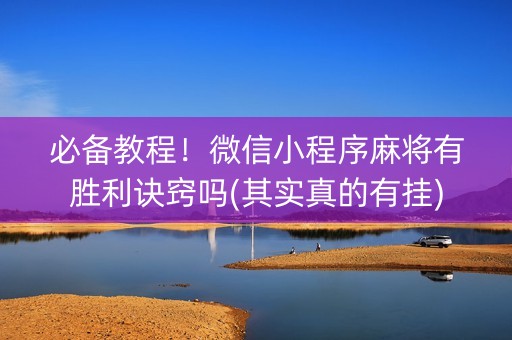 必备教程！微信小程序麻将有胜利诀窍吗(其实真的有挂)