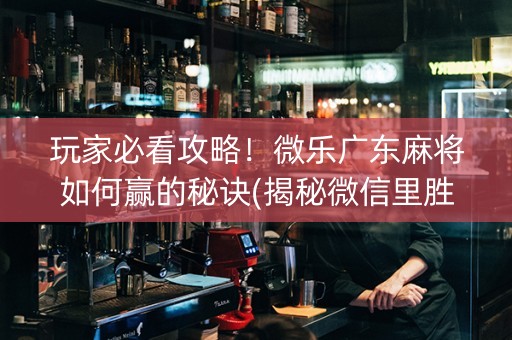 玩家必看攻略！微乐广东麻将如何赢的秘诀(揭秘微信里胜率到哪调)