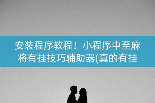 安装程序教程！小程序中至麻将有挂技巧辅助器(真的有挂)