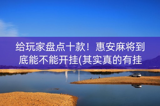 给玩家盘点十款！惠安麻将到底能不能开挂(其实真的有挂)