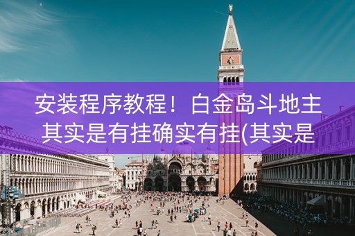 安装程序教程！白金岛斗地主其实是有挂确实有挂(其实是有挂确实有挂)