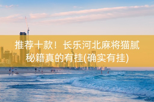 推荐十款！长乐河北麻将猫腻秘籍真的有挂(确实有挂)