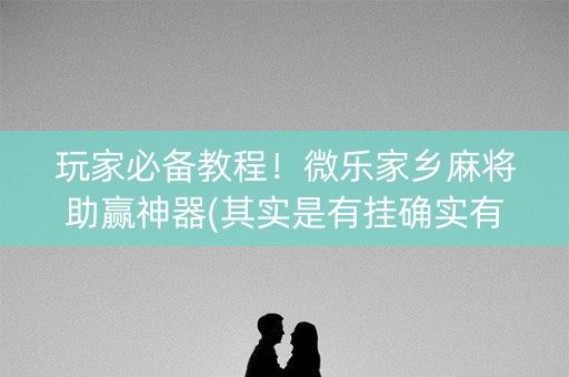 玩家必备教程！微乐家乡麻将助赢神器(其实是有挂确实有挂)