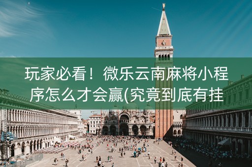 玩家必看！微乐云南麻将小程序怎么才会赢(究竟到底有挂吗)