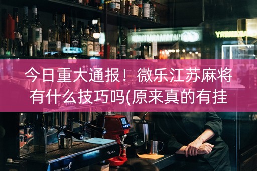 今日重大通报！微乐江苏麻将有什么技巧吗(原来真的有挂)