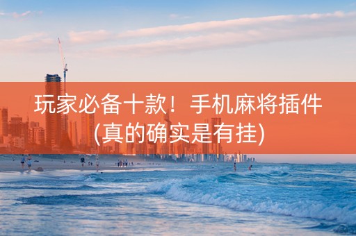 玩家必备十款！手机麻将插件(真的确实是有挂)