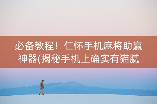 必备教程！仁怀手机麻将助赢神器(揭秘手机上确实有猫腻)