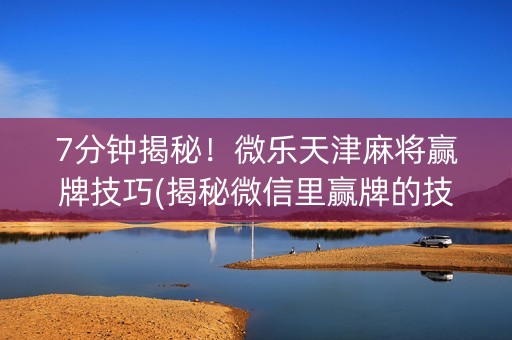 7分钟揭秘！微乐天津麻将赢牌技巧(揭秘微信里赢牌的技巧)