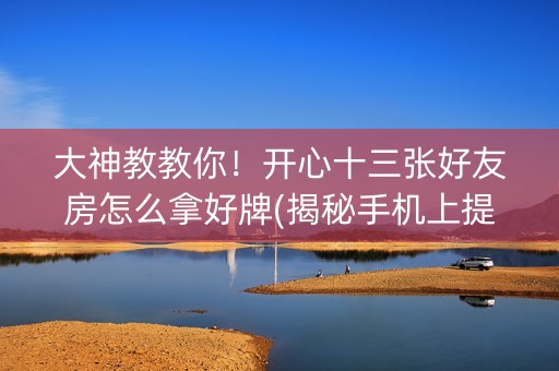 大神教教你！开心十三张好友房怎么拿好牌(揭秘手机上提高胜率)