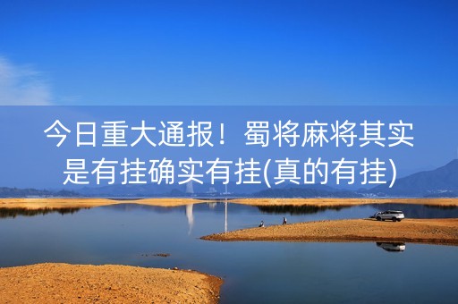 今日重大通报！蜀将麻将其实是有挂确实有挂(真的有挂)
