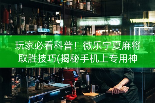 玩家必看科普！微乐宁夏麻将取胜技巧(揭秘手机上专用神器)