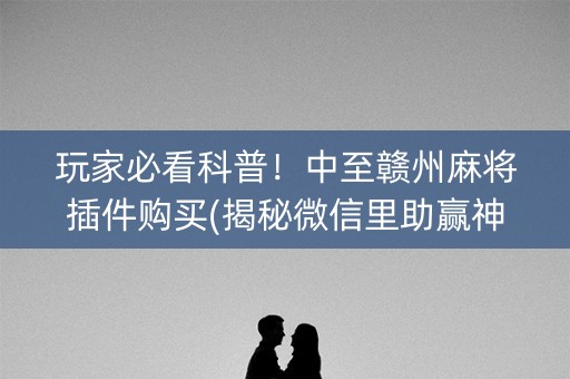 玩家必看科普！中至赣州麻将插件购买(揭秘微信里助赢神器)