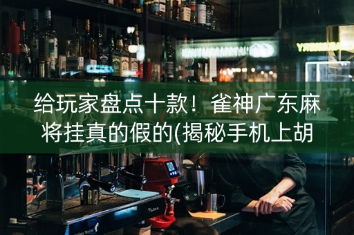 给玩家盘点十款！雀神广东麻将挂真的假的(揭秘手机上胡牌神器)