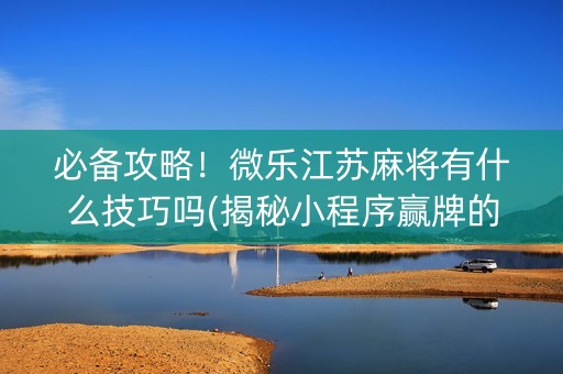 必备攻略！微乐江苏麻将有什么技巧吗(揭秘小程序赢牌的技巧)