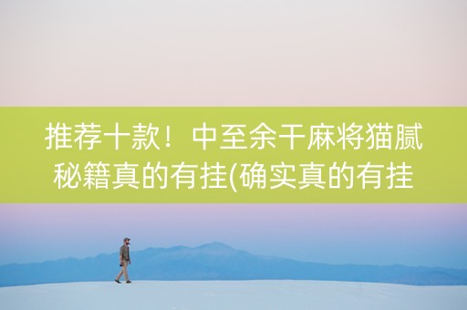 推荐十款！中至余干麻将猫腻秘籍真的有挂(确实真的有挂)