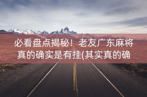必看盘点揭秘！老友广东麻将真的确实是有挂(其实真的确实有挂)