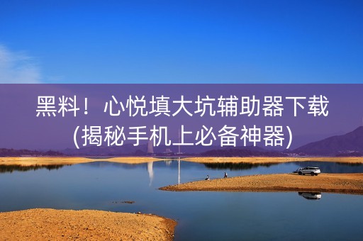黑料！心悦填大坑辅助器下载(揭秘手机上必备神器)