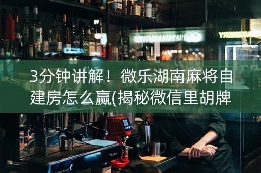 3分钟讲解！微乐湖南麻将自建房怎么赢(揭秘微信里胡牌神器)