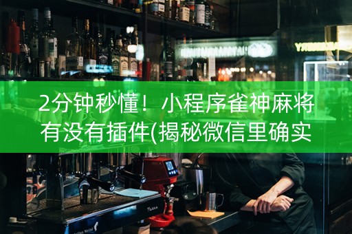 2分钟秒懂！小程序雀神麻将有没有插件(揭秘微信里确实有猫腻)