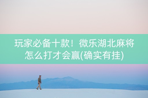 玩家必备十款！微乐湖北麻将怎么打才会赢(确实有挂)