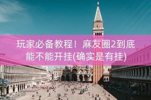 玩家必备教程！麻友圈2到底能不能开挂(确实是有挂)