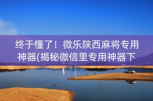 终于懂了！微乐陕西麻将专用神器(揭秘微信里专用神器下载)